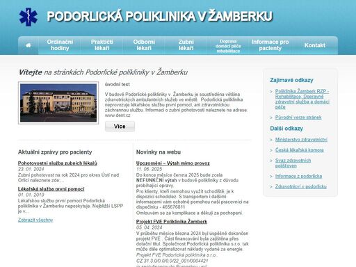 stránky polikliniky žamberk