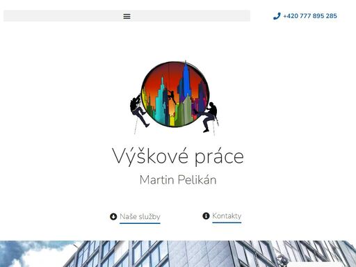 veškeré práce ve výškách včetně rizikových prací s použitím horolezecké techniky - úspora času a nákladů. dlouholeté zkušenosti v oboru.