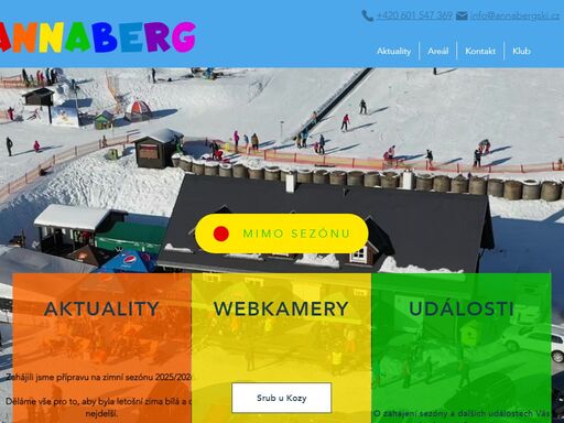 jsme annaberg - zimní lyžařské středisko hlavně pro rodiny s dětmi, ale navštívit nás mohou všichni, kdo mají rádi zimu. nacházíme se v jeseníkách u městečka andělská hora poblíž bruntálu.