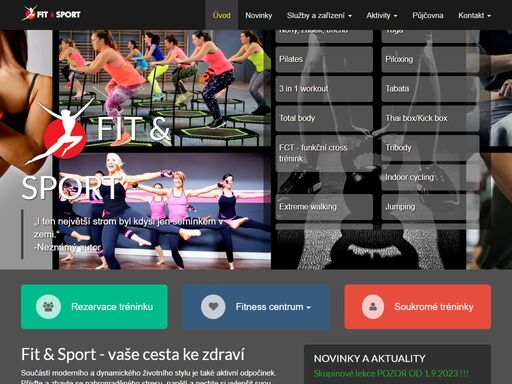 přijďte si zacvičit do fit-sport centra v pardubicích. vyberte si některý z nabízených sportů a dopřejte svému tělu, co potřebuje...