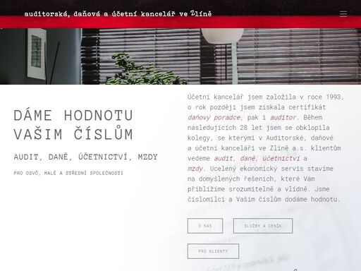 audit - daně - účetnictví | komplexní odborné poradenství | audit | daňové poradenství - daně | účetní a účetní služby | zlín - zlínský kraj