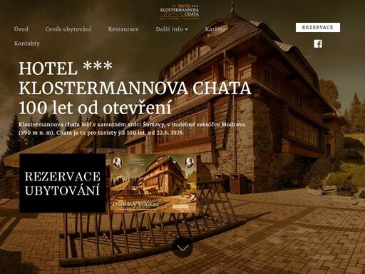 klostermannova chata - ubytování na šumavě v krásném moderně vybaveném hotelu. vhodný pro firemní školení i rodiny s dětmi.
