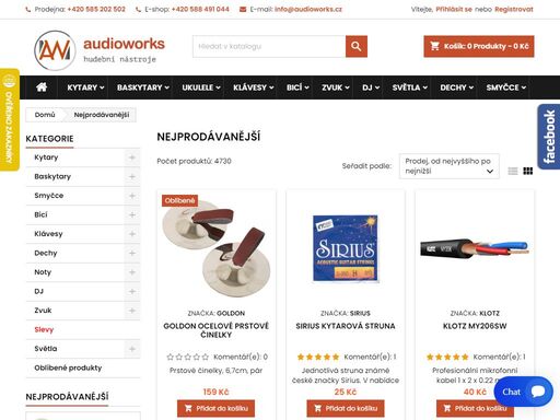 audioworks.cz - hudební nástroje. provádíme prodej a servis hudebních nástroju.