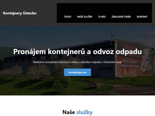 pronájem kontejnerů a odvoz odpadu v ústeckém kraji. rychlá a spolehlivá doprava.