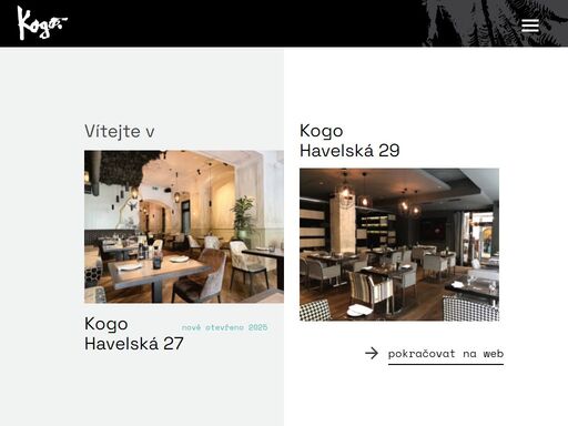 kogo havelská je pověstná svou prvotřídní italskou kuchyní a přátelskou domácí atmosférou. naše kuchyně je založena především na čerstvých surovinách a sezónních ingrediencích.