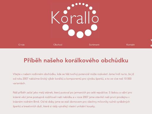 objevte nepřeberné množství korálků všech tvarů a materiálů v naší brněnské korallo korálkárně.
