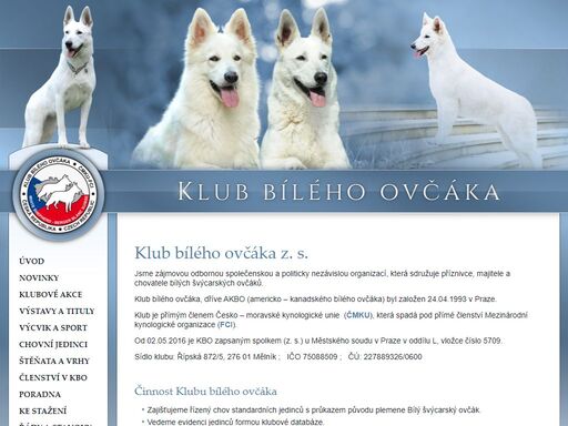 jsme zájmovou odbornou společenskou a politicky nezávislou organizací, která sdružuje příznivce, majitele a chovatele bílých švýcarských ovčáků