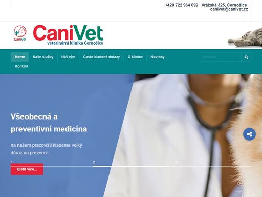 veterinární klinika černošice nabízíme služby veterinární kliniky a preventivní, léčebné a chirurgické zákroky.