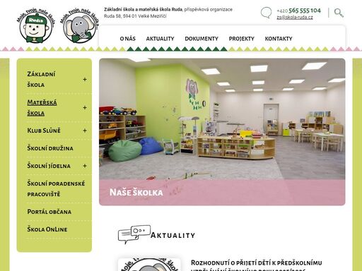 oficiální web základní školy a mateřské školy ruda.