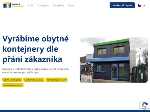 premier containers s.r.o. - vyrábí obytné kontejnery, sanitární kontejnery nebo stavební buňky dle přání zákazníka, prvotřídní kvalita, rychlý termín dodání po celé evropě včetně transportu, montáže a servisu.