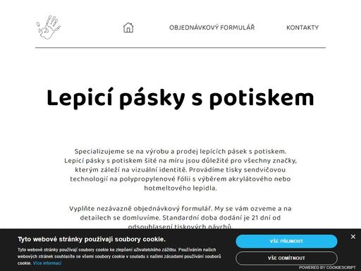 lepicí pásky