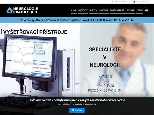 neurologie praha s.r.o. je neurologická ambulance vyšetřující pacienty s onemocněním centrálního i periferního nervového systému. její doktoři využívají k diagnostice moderní techniky vyšetření emg a eeg.