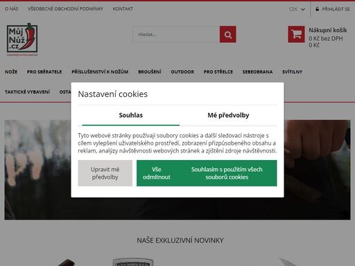 specializovaný obchod s noži a outdoorovým vybavením. autorizované zastoupení těch největších výrobců. od kudličky na houby, až po sběratelské rarity...