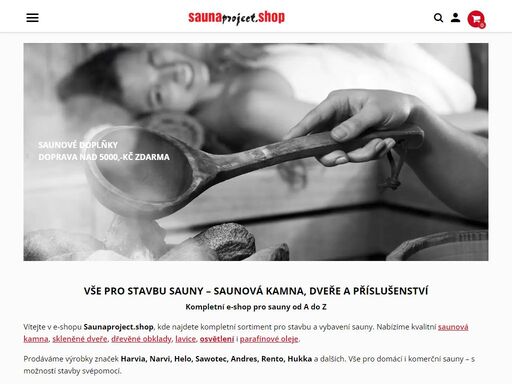 vše pro saunování na jednom místě – saunová kamna, dveře, textil, esence i další příslušenství. široký výběr, rychlé doručení, profesionální přístup.
