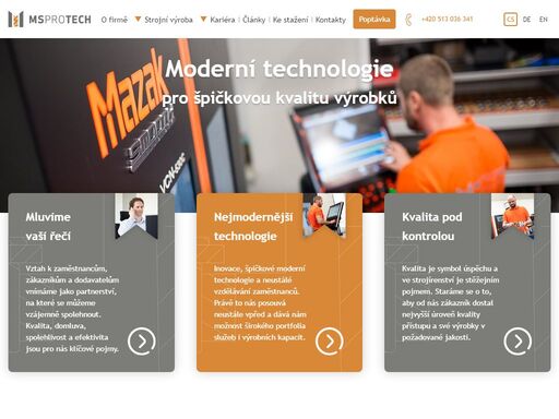 ms protech se specializuje na zakázkovou výrobu a komplexní služby ve strojírenství. to vše díky nejmodernějším technologiím a týmu zkušených profesionálů.