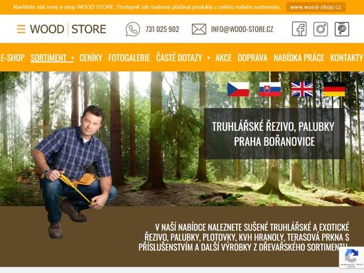 prodáváme truhlářské a exotické řezivo, obkladové a podlahové palubky, srubové palubky, hoblovaná prkna / plotovky, kvh hranoly, střešní latě, stavební řezivo, osb desky, dřevěné lišty - velkoobchod a maloobchod. praha - východ, bořanovice.