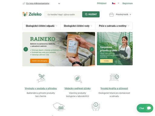 zeleko.cz ?- bakteriální a přírodní produkty bez chemie pro domácnost
a zahradu. navržené v česku s laboratorně ověřenou účinností.