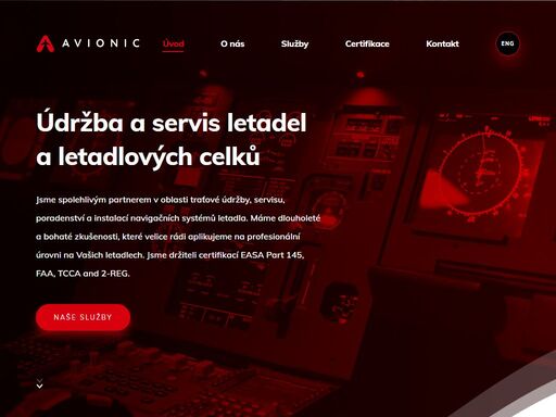 jsme spolehlivým partnerem v oblasti údržby a servisu navigační letecké techniky. máme dlouholeté a zkušenosti, které rádi aplikujeme na vašem letadle