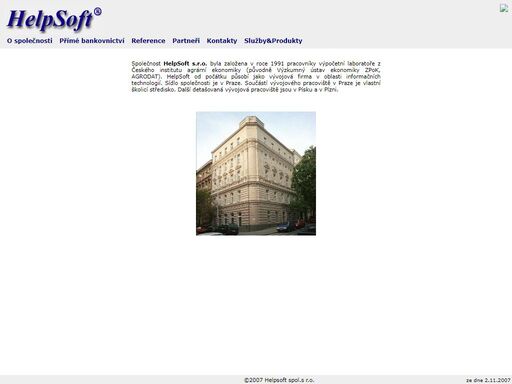helpsoft spol. s r.o. - projektování a tvorba bankovních informačních systémů