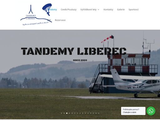 tandemové centrum liberec provádí tandemové seskoky v liberci a jeho okolí