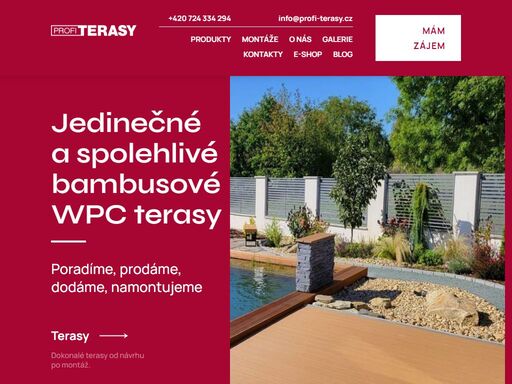 jedinečné a spolehlivé bambusové wpc terasy bamboogard, dřevěné terasy. montáž teras na klíč, 20 let na trhu, špičkový materiál a služby.