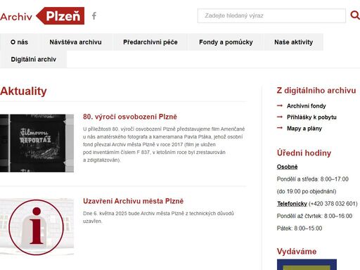 archiv města plzně