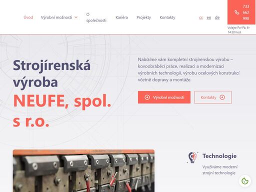 ve společnosti neufe přibyslav se specializujeme na výrobu a realizace kovových konstrukcí a na modernizace technologií. poznejte naše služby.