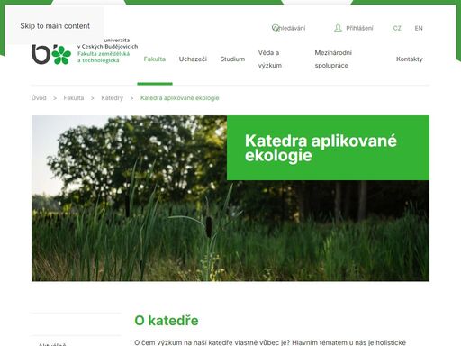 fzt ju poskytuje vysokoškolské vzdělání ve všech stupních studia. fakulta také intenzivně spolupracuje s podnikatelským sektorem v oblasti poradenství a smluvního výzkumu.