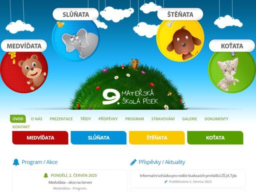 vítej na stránkách 9 mateřské školy písek