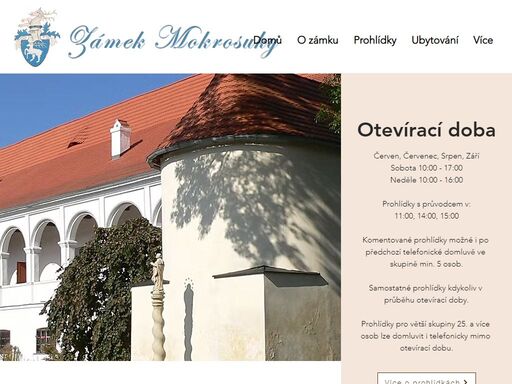 prohlídkový okruh zámkem včetně interaktivní zbrojnice. v průběhu sezony bohatý kulturní program.