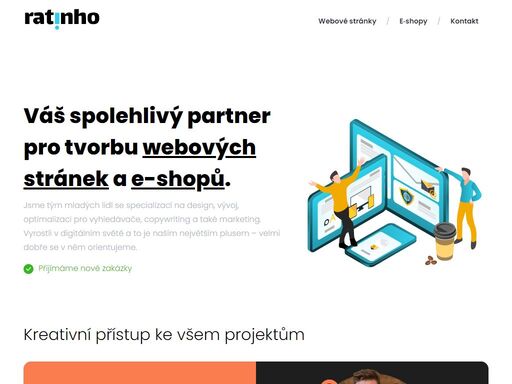 jsme tým mladých lidí se specializací na design, vývoj, optimalizaci pro vyhledávače, copywriting a také marketing.