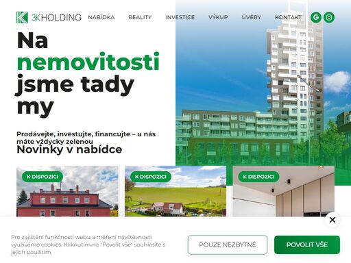 chcete snadno prodat, výhodně zainvestovat nebo podpořit svoje podnikání? pusťte se do toho s realitními experty. u nás máte vždycky zelenou.