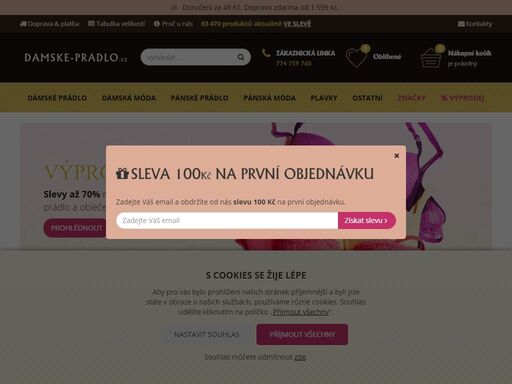 spodní prádlo a oblečení skladem za skvělé ceny. damske-pradlo.cz je zavedený eshop s jistotou bezproblémového nákupu.