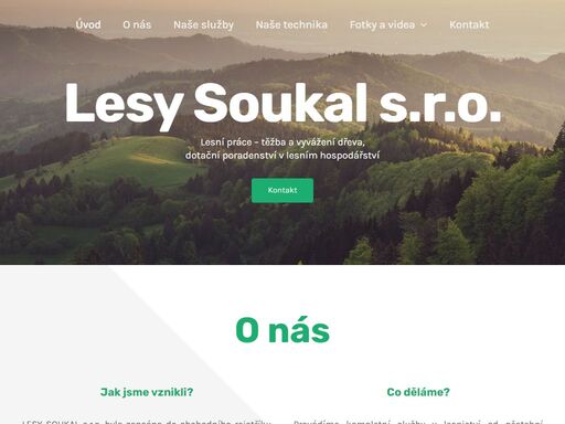 lesní práce – těžba a vyvážení dřeva,