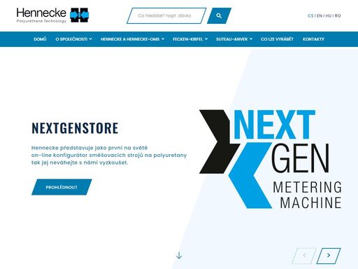 firma hennecke s.r.o. je výhradním obchodním zastoupením firem hennecke gmbh sankt augustin pro česko, slovensko, maďarsko, rumunsko a bulharsko