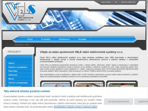 vels vážící elektronické systémy s.r.o., vývoj a výroba navažovacích, dávkovacích, plnicích a balících zařízení