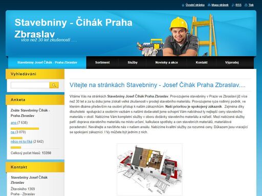 stavebniny čihák - praha zbraslav
prodej stavebního materiálu. 