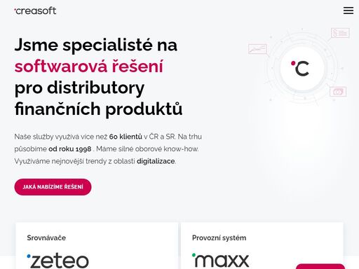 softwarový specialista na finanční zprostředkovatelství. chytrá řešení, která podporují úspěch vaší společnosti.