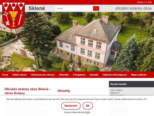 obec sklené u svitav