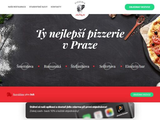 chutná, křupavá a z čerstvých surovin. taková je pizza, kterou si můžete dopřát s vašimi blízkými, v jedné z našich pizzerií v praze. 