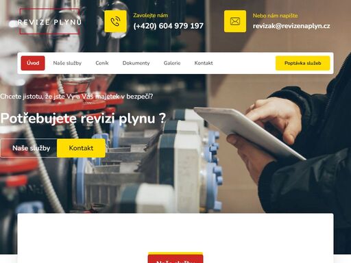 provádíme revize plynu v regionu ostrava a karviná. periodické provozní revize, revize a tlakové zkoušky, výchozí revize