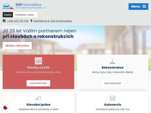 postavíme nebo zrekonstruujeme cokoli: rodinné domy, občanské a hospodářské stavby, historické památky. spolehlivě a na klíč.