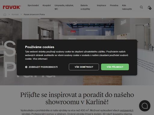 ravak showroom praha, kontakt, ravak a.s.
