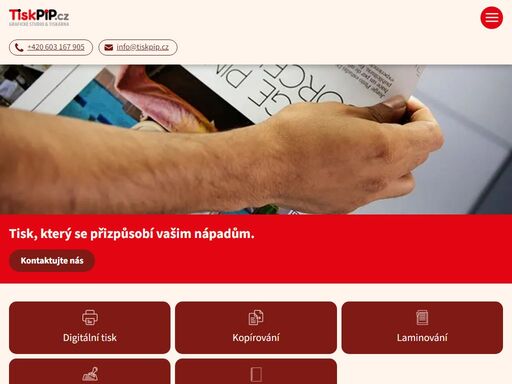 grafické studio od roku 1990 - předtisková příprava a expresní digitální tisk vizitek, letáků, brožur a dalších tiskovin za skvělé ceny.