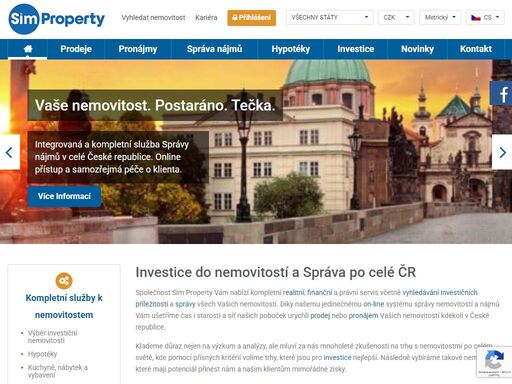 investice do nemovitostí a správa po celé čr