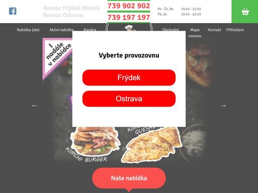 rozvoz frýdek místek