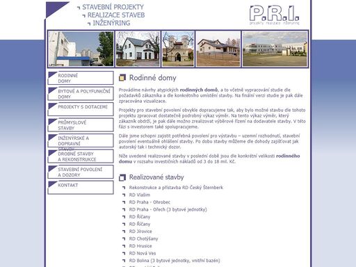stavební projekty, realizace staveb, inženýring - p.r.i. s.r.o.