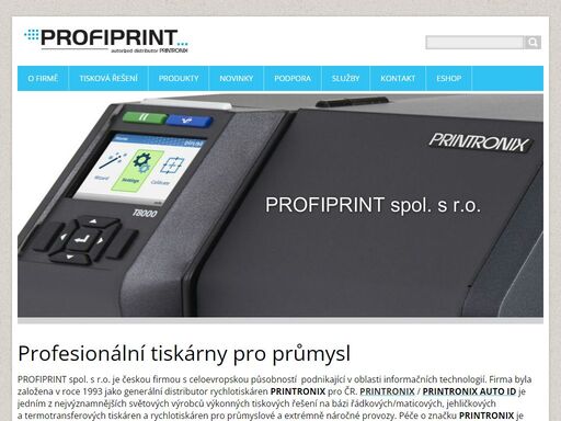 termotiskárny printronix, zebra, sw codesoft, bartender, nicelabel - verifikátory čárových kódů - vše pro průmyslový tisk a čárové kódy