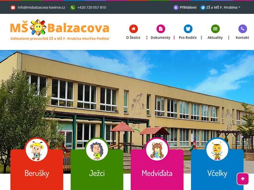 je jako jediná školka v havířově jsme zařazeni do celonárodní sítě mateřských škol podporující zdraví. navštěvuje nás 108 dětí rozdělených do 4 tříd.