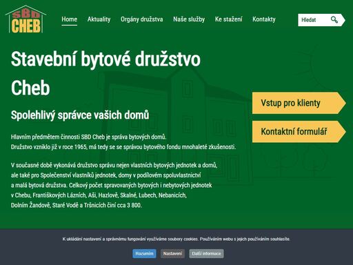 stavební bytové družstvo cheb